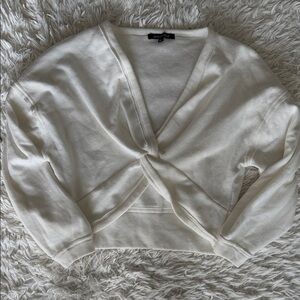 Ocean Drive Cross Front Sweatshirt Top Size XS